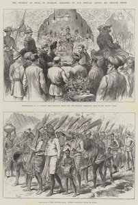El virrey de la India en Birmania de Melton Prior